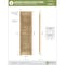 Ekena Millwork 18W x 77H Americraft Two Equal Louver Exterior Real Wood Shutters, Unfinished, PR RW101LV18X77UNH - alternate 9